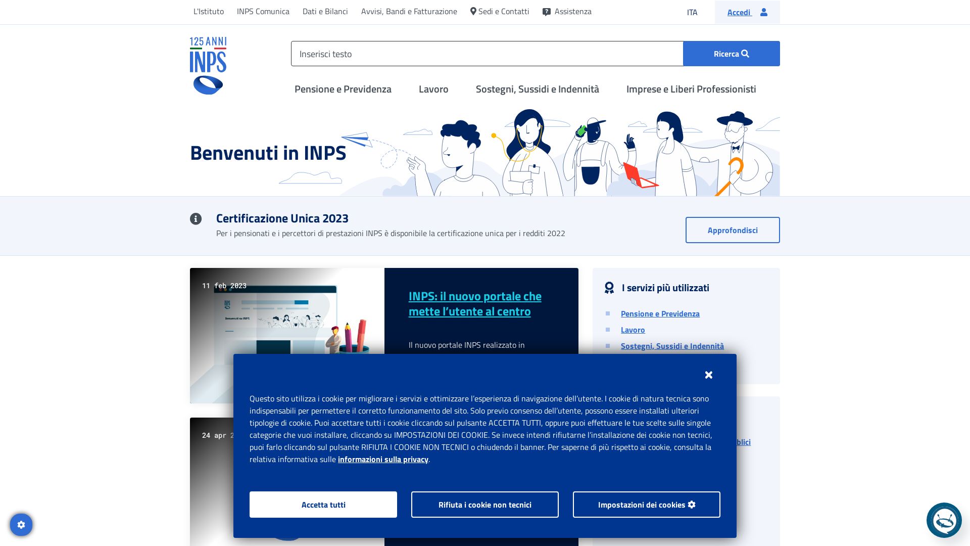 вебсайт inps.it Є   ONLINE