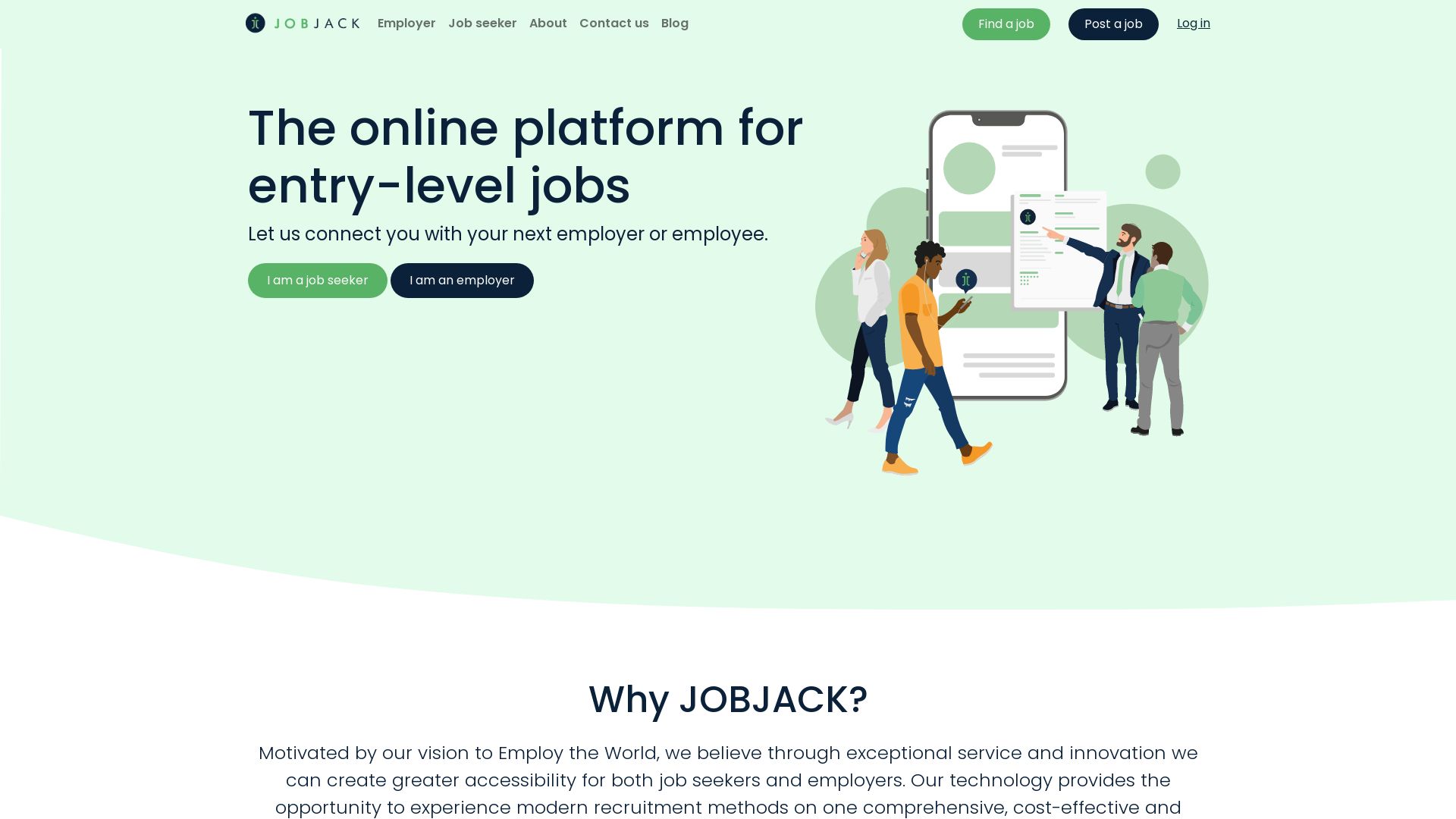 вебсайт jobjack.co.za Є   ONLINE