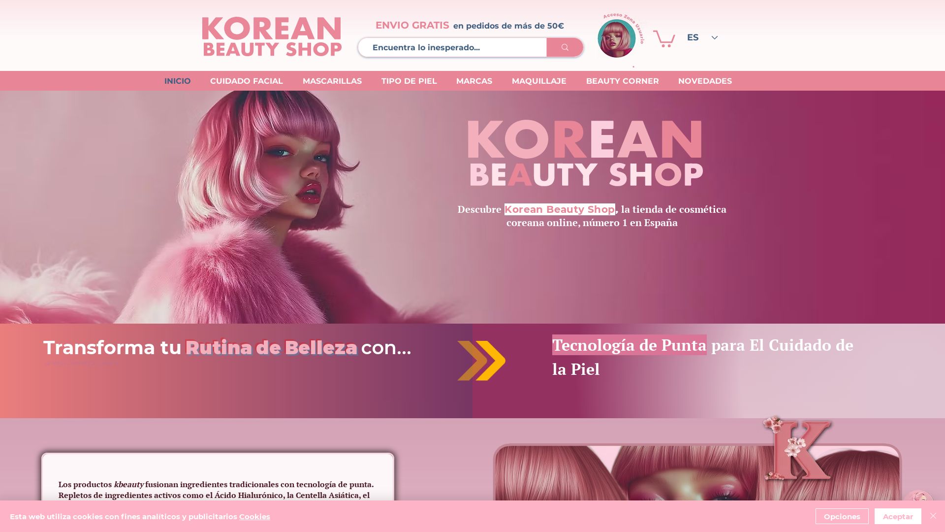 вебсайт koreanbeautyshopeu.com Є   ONLINE