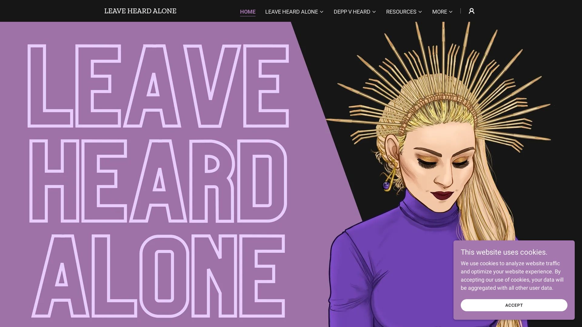 вебсайт leaveheardalone.com Є   ONLINE