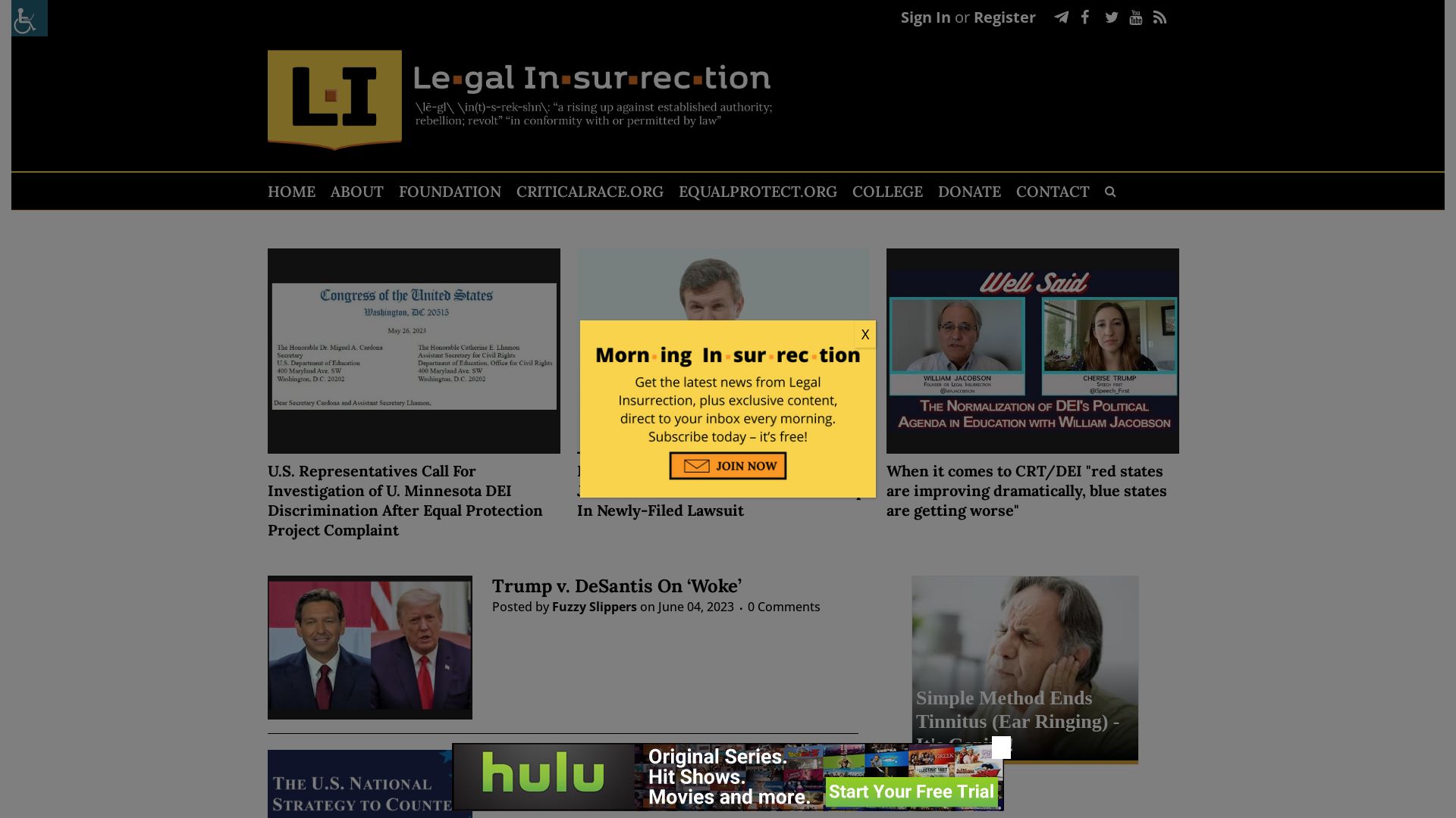 вебсайт legalinsurrection.com Є   ONLINE
