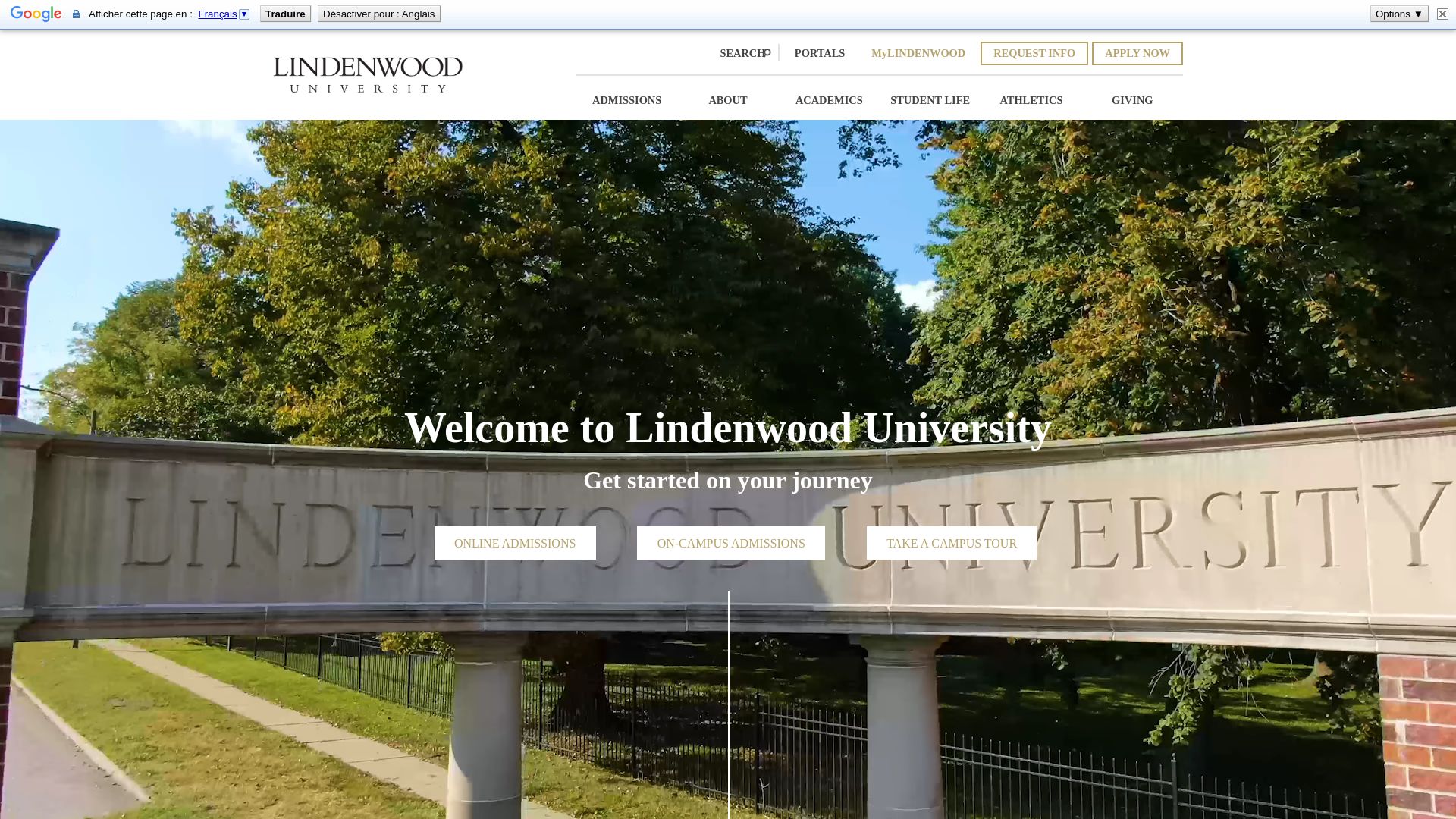 вебсайт lindenwood.edu Є   ONLINE