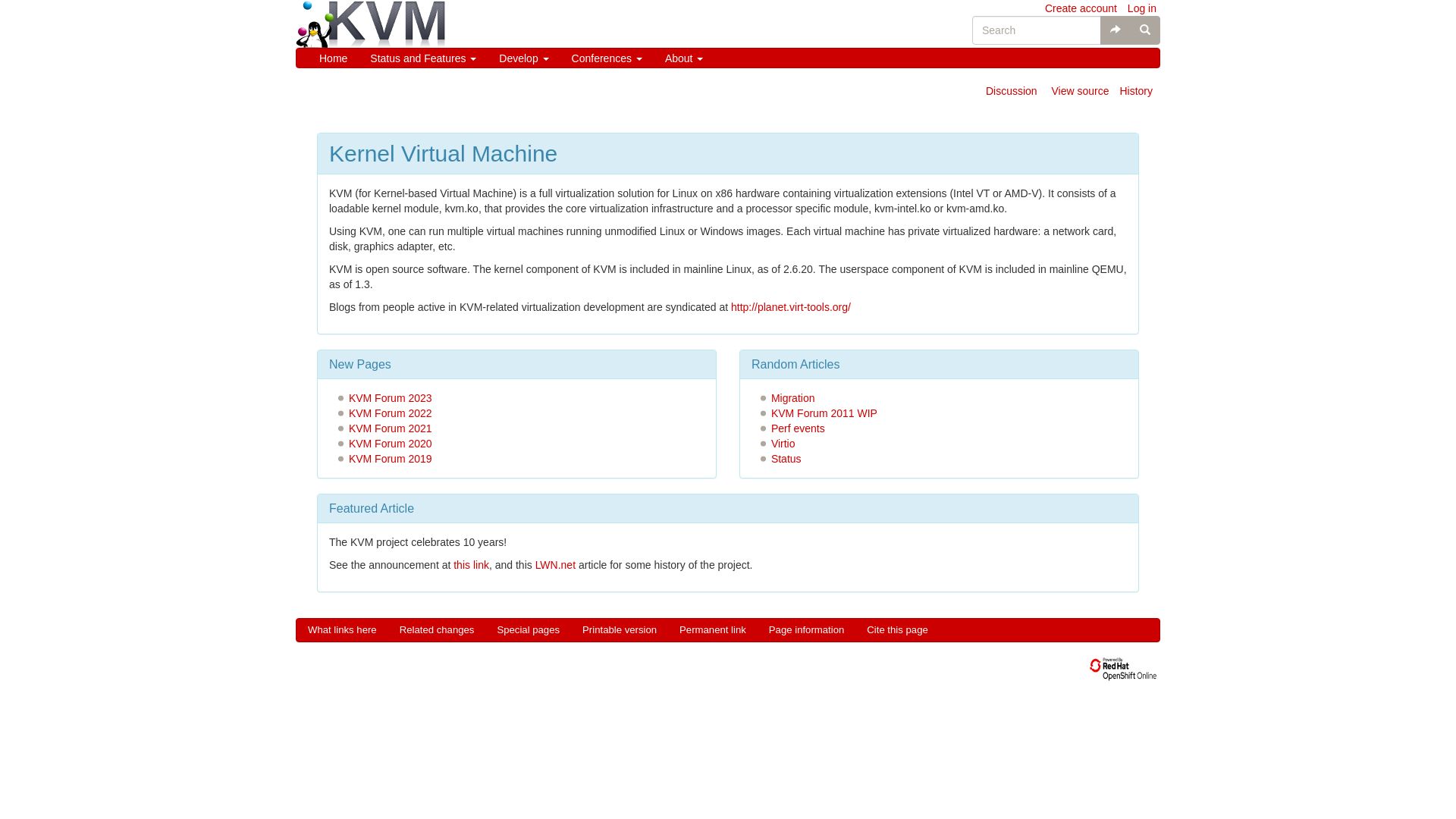 вебсайт linux-kvm.org Є   ONLINE