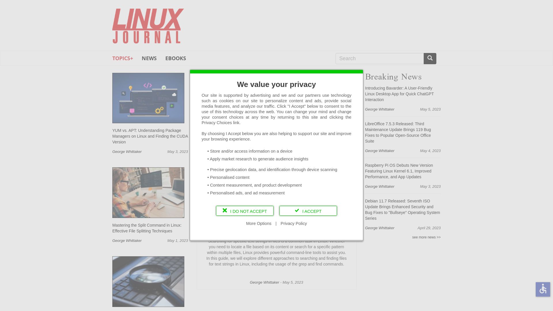 вебсайт linuxjournal.com Є   ONLINE