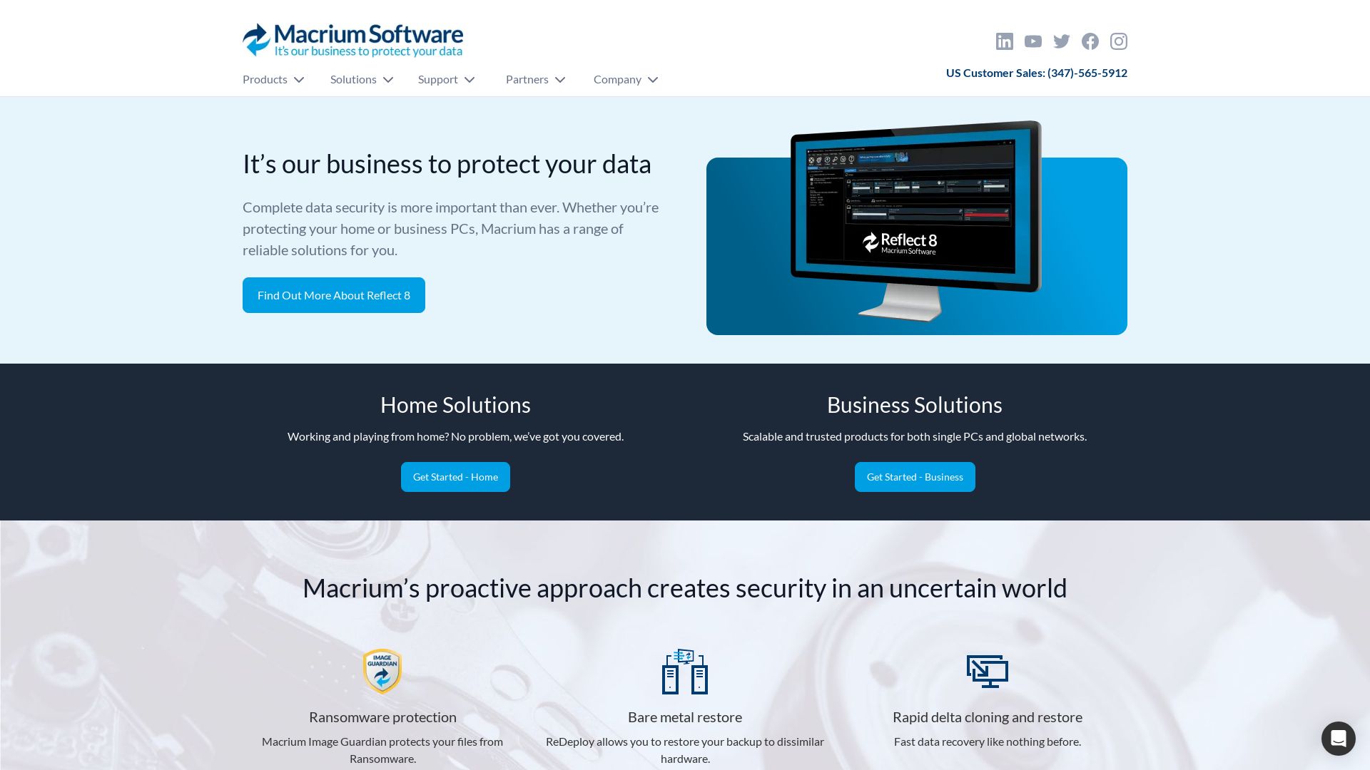 вебсайт macrium.com Є   ONLINE