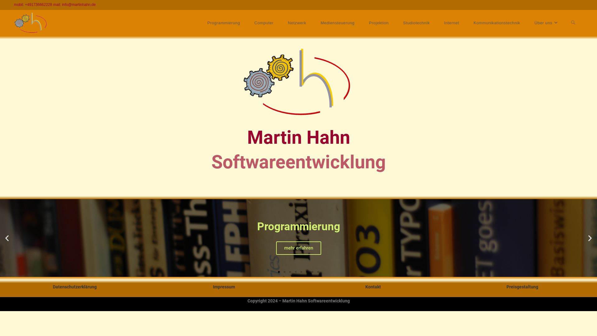 вебсайт martinhahn.de Є   ONLINE