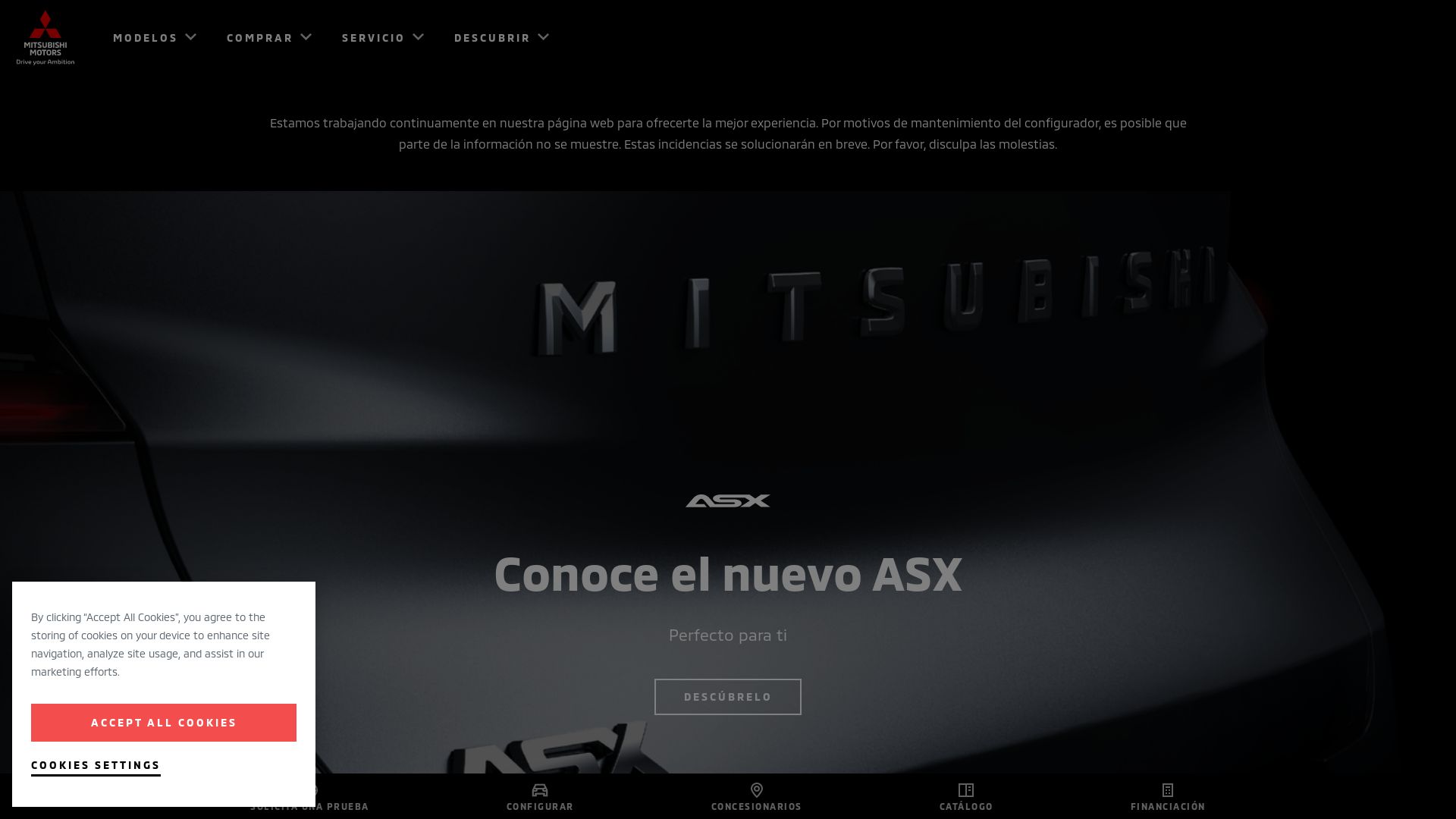 вебсайт mitsubishi-motors.es Є   ONLINE