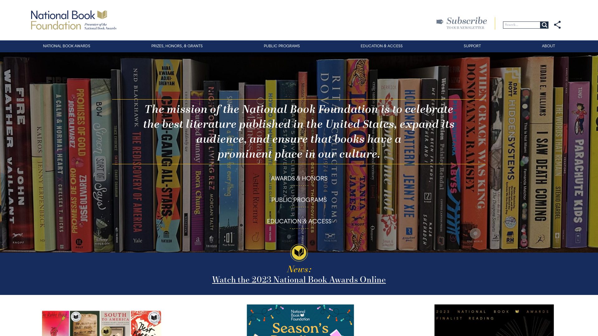 вебсайт nationalbook.org Є   ONLINE
