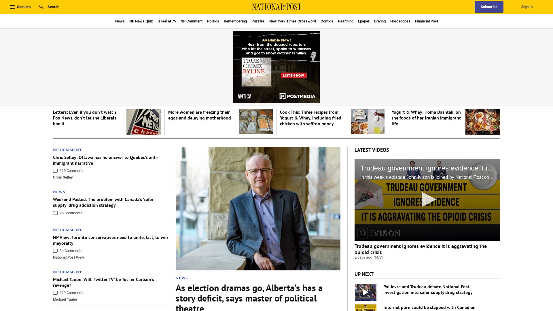 вебсайт nationalpost.com Є   ONLINE