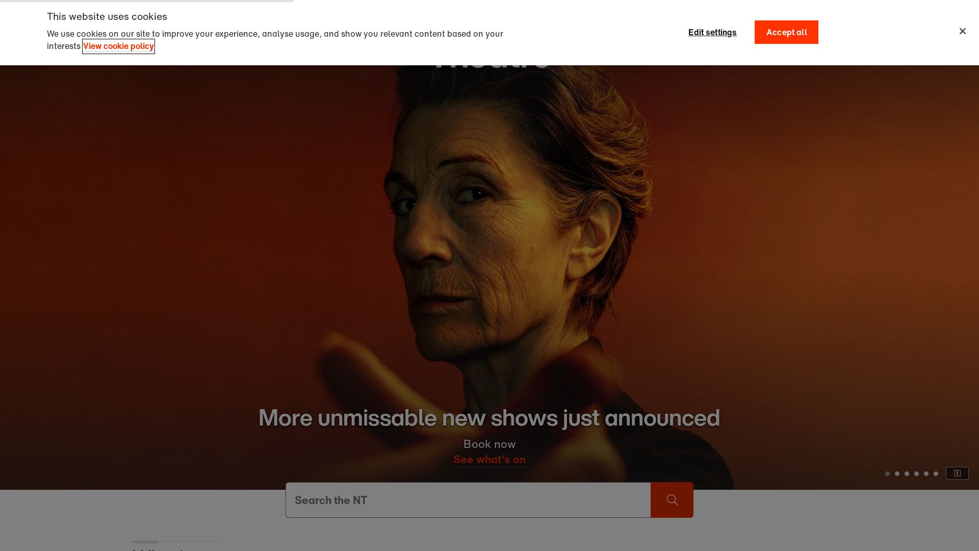 вебсайт nationaltheatre.org.uk Є   ONLINE