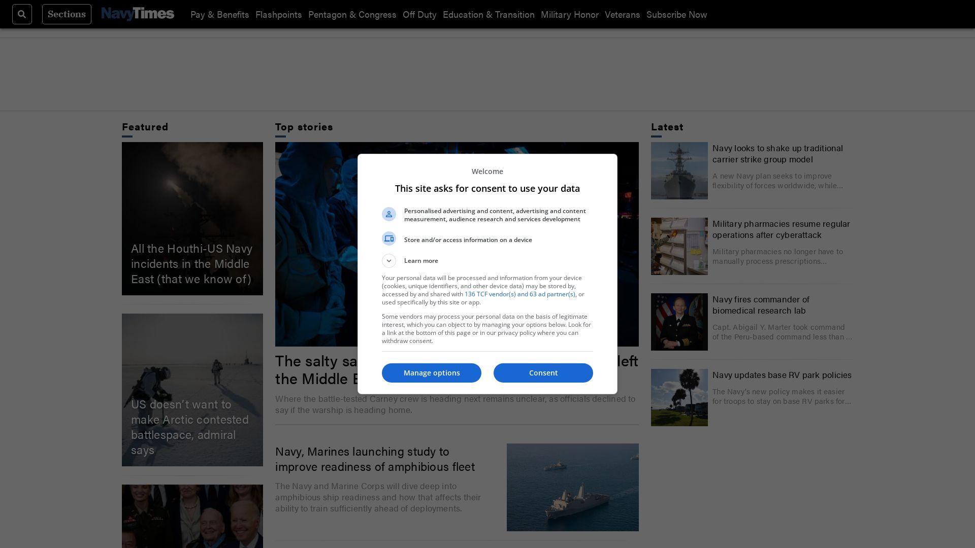 вебсайт navytimes.com Є   ONLINE