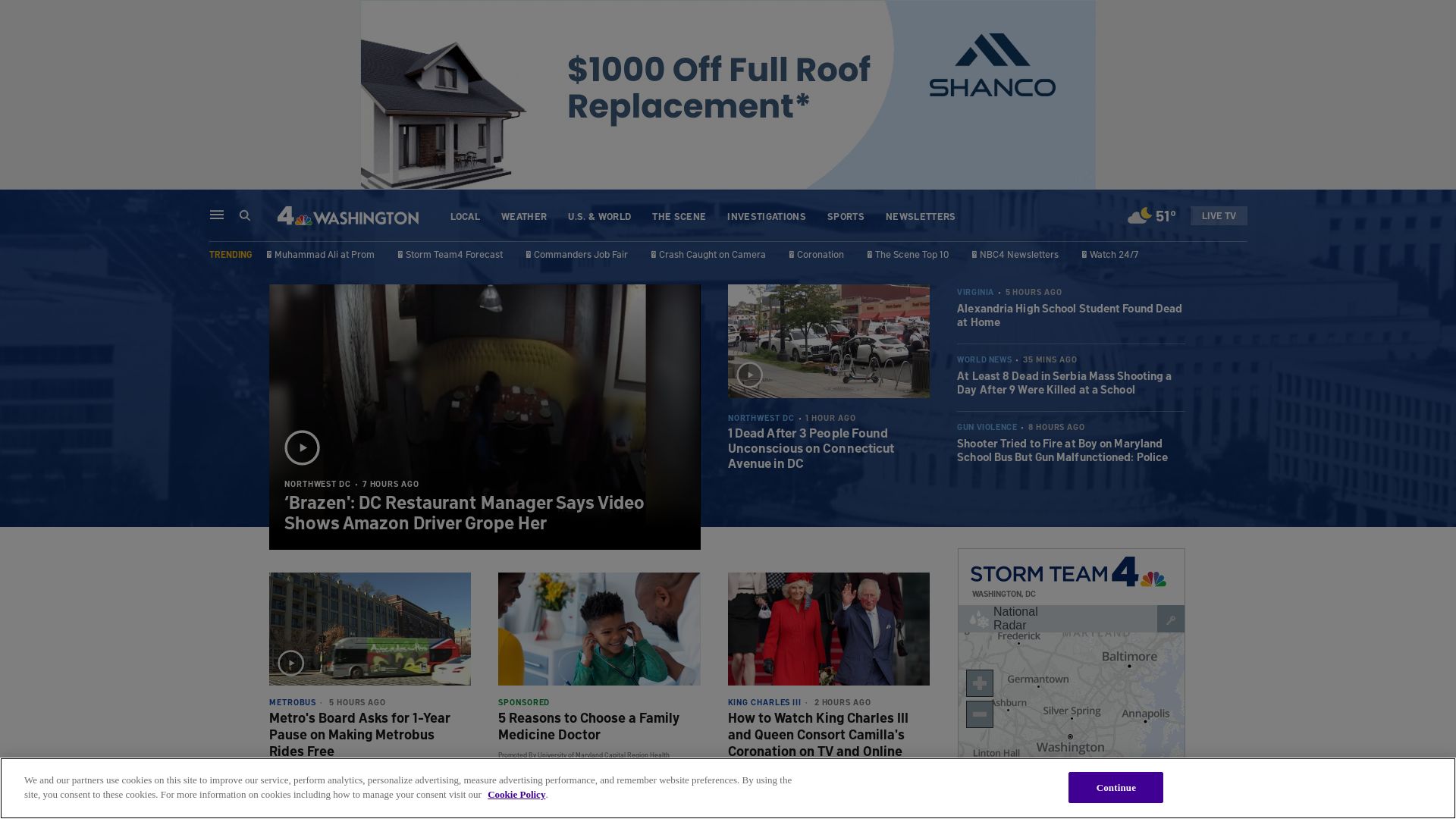 вебсайт nbcwashington.com Є   ONLINE