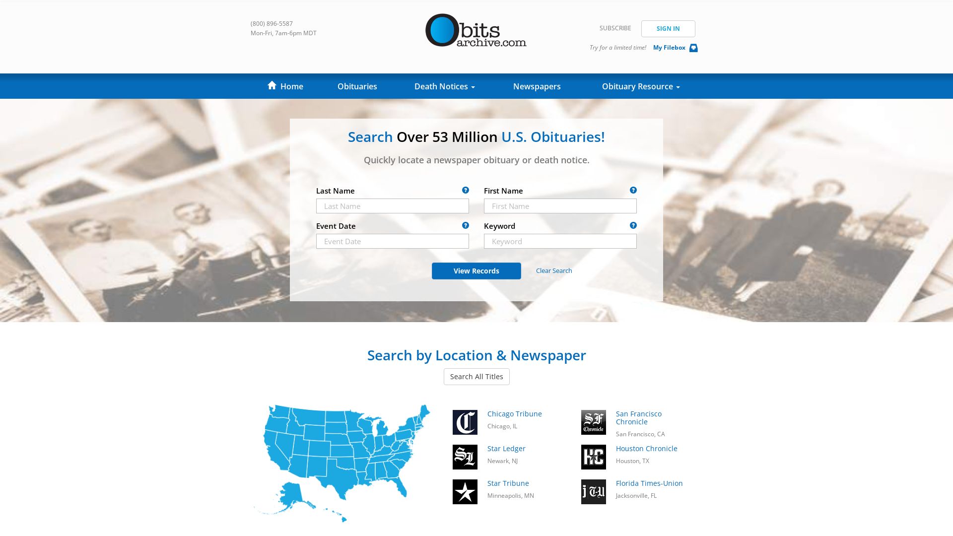 вебсайт obitsarchive.com Є   ONLINE