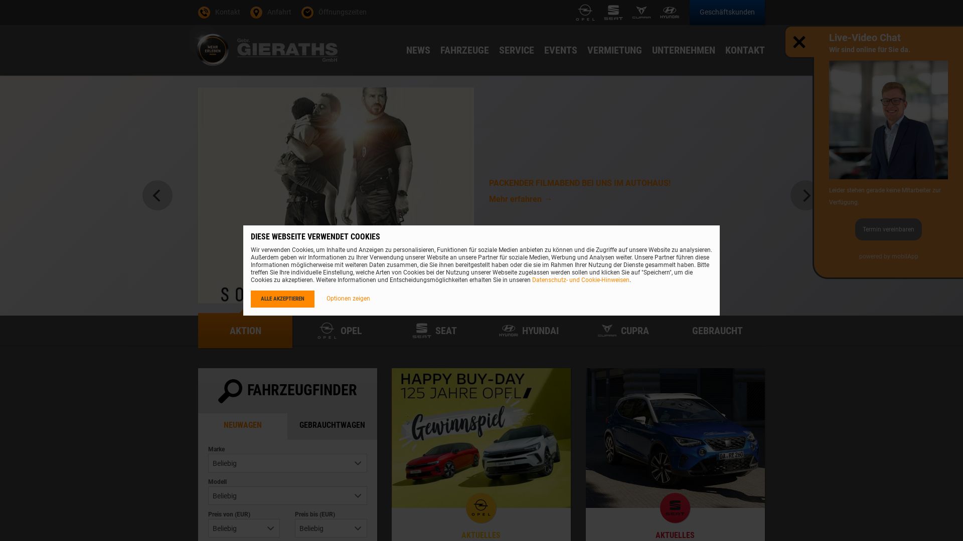 вебсайт opel-gieraths.de Є   ONLINE