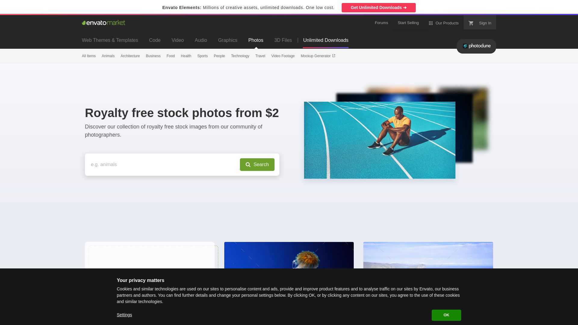 вебсайт photodune.net Є   ONLINE
