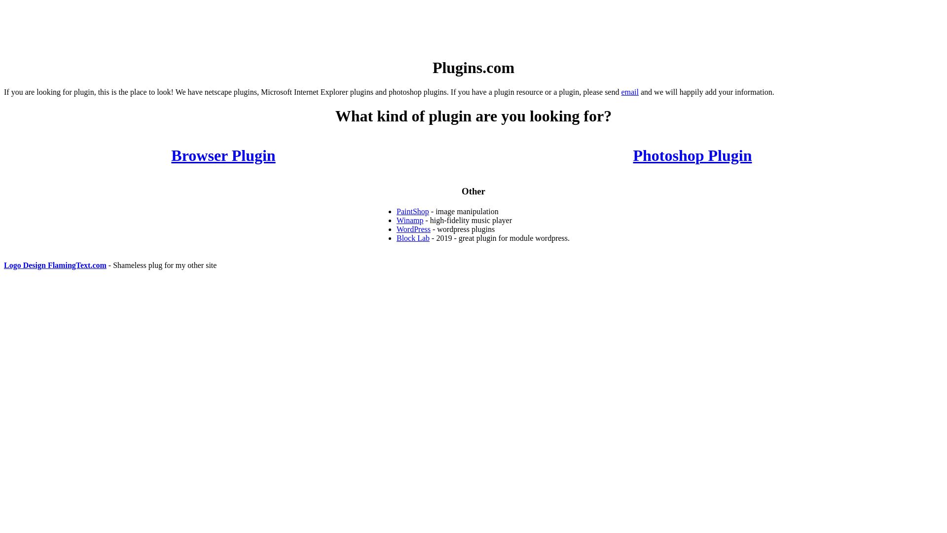 вебсайт plugins.com Є   ONLINE