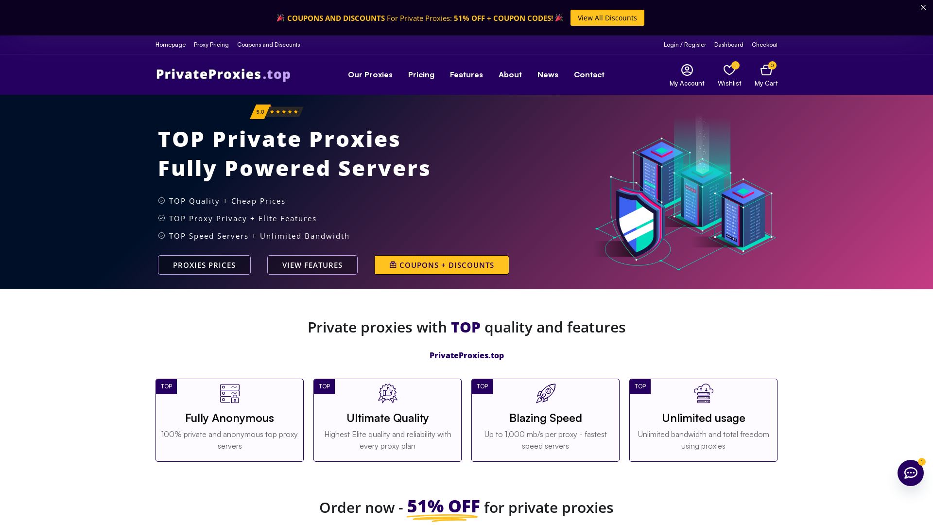 вебсайт privateproxies.top Є   ONLINE