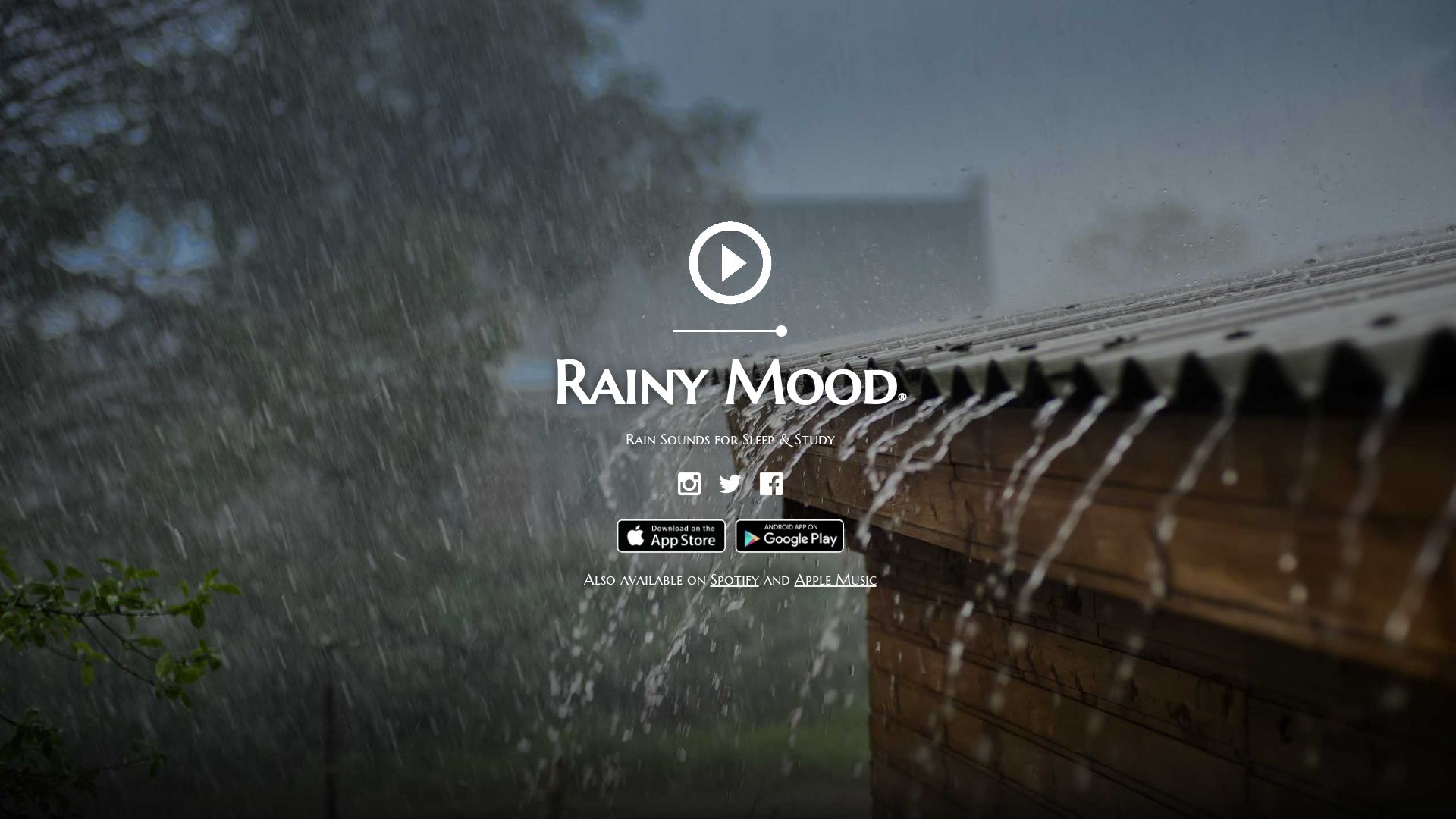 вебсайт rainymood.com Є   ONLINE