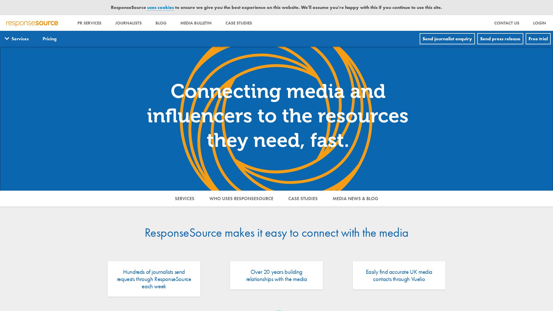 вебсайт responsesource.com Є   ONLINE
