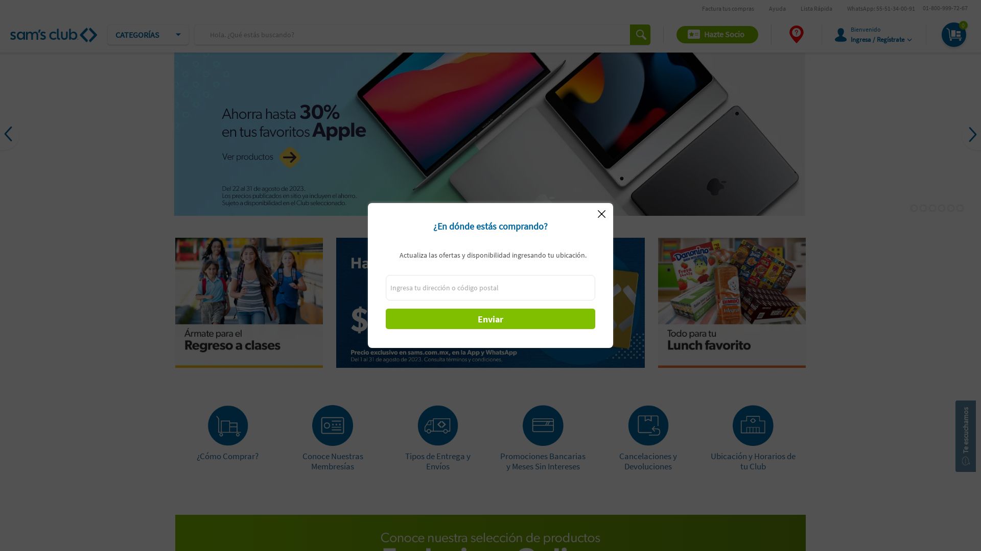 вебсайт sams.com.mx Є   ONLINE