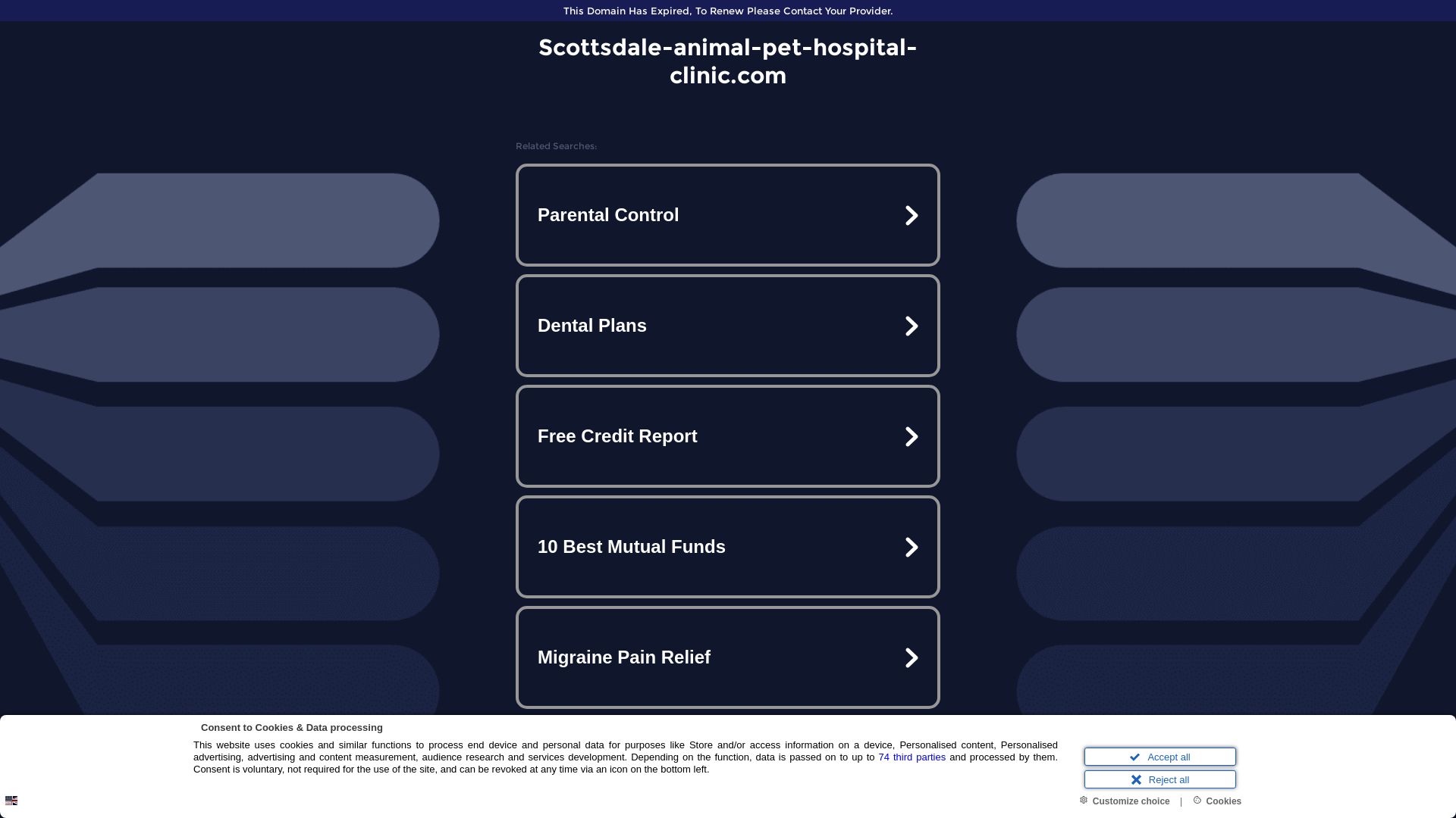 вебсайт scottsdale-animal-pet-hospital-clinic.com Є   ONLINE