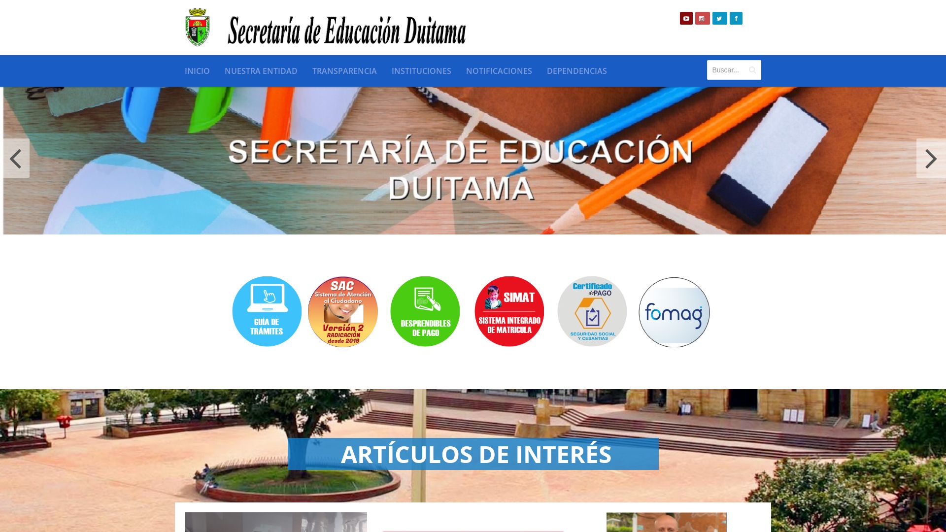 вебсайт semduitama.gov.co Є   ONLINE