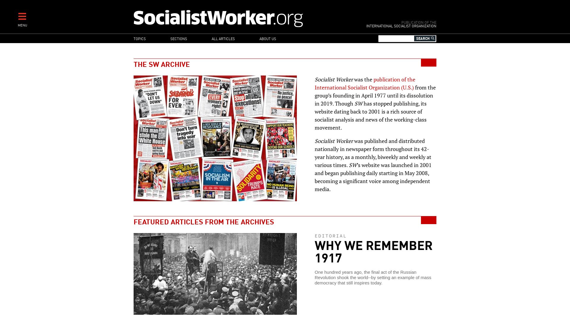 вебсайт socialistworker.org Є   ONLINE