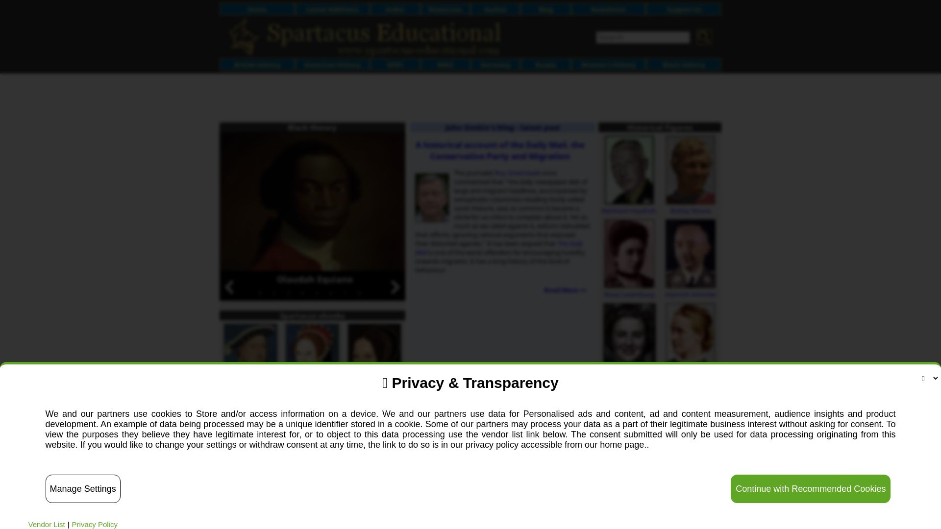 вебсайт spartacus-educational.com Є   ONLINE