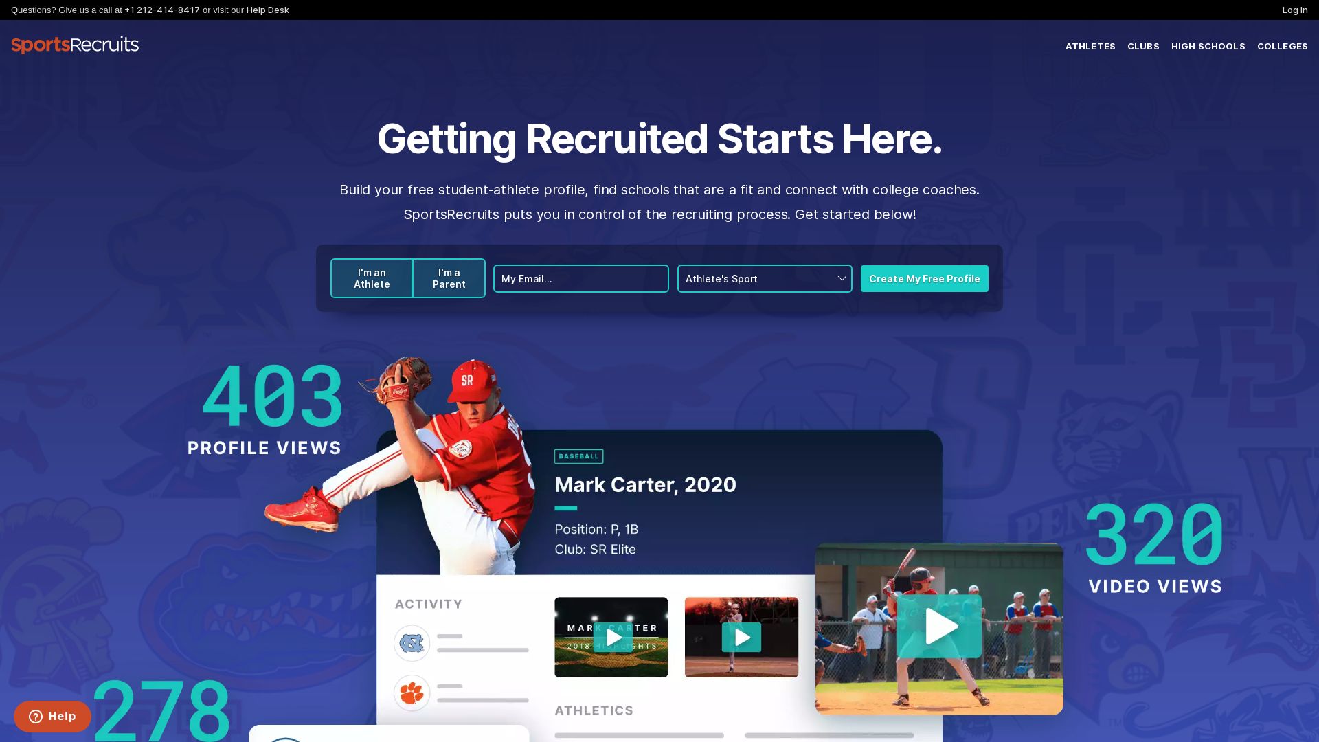 вебсайт sportsrecruits.com Є   ONLINE
