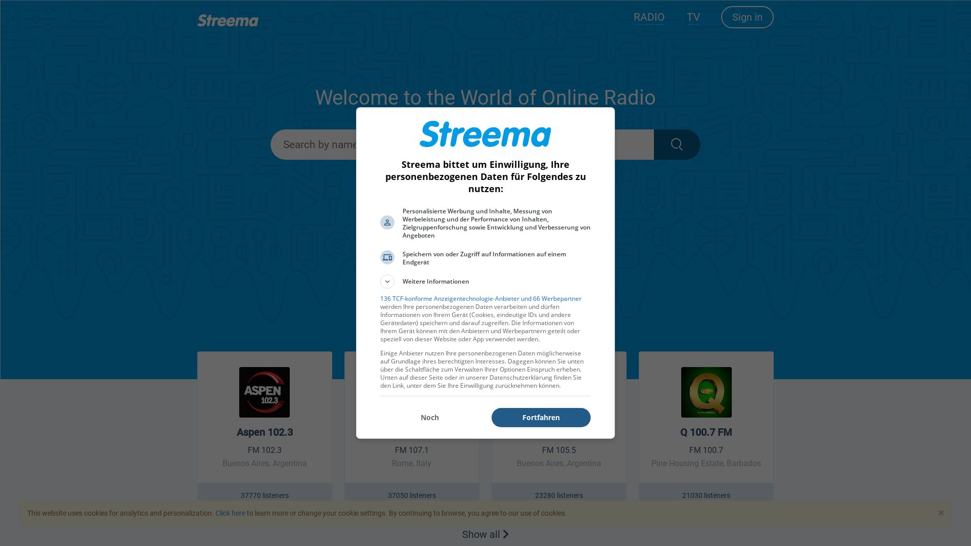 вебсайт streema.com Є   ONLINE