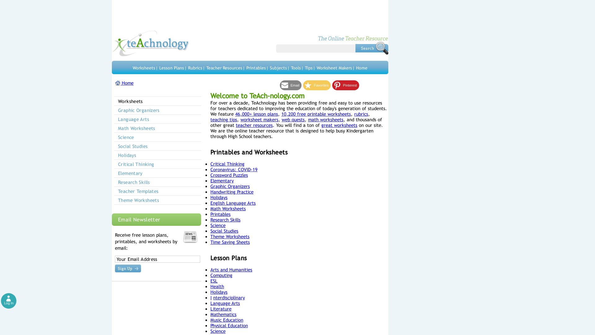 вебсайт teach-nology.com Є   ONLINE