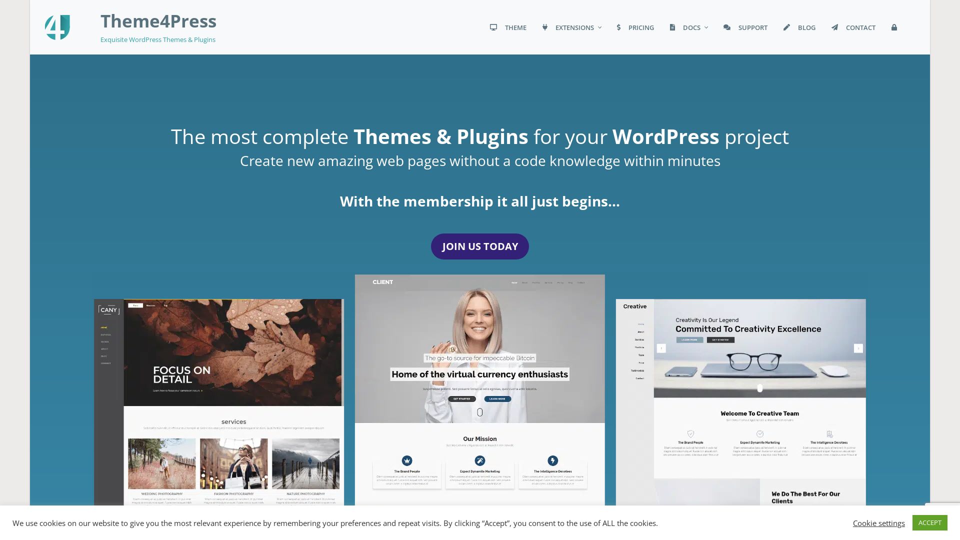 вебсайт theme4press.com Є   ONLINE