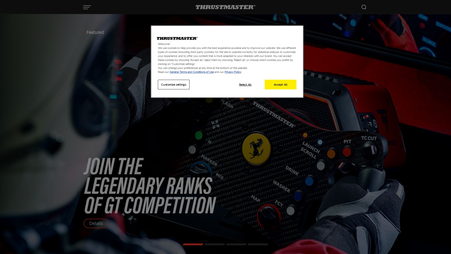 вебсайт thrustmaster.com Є   ONLINE