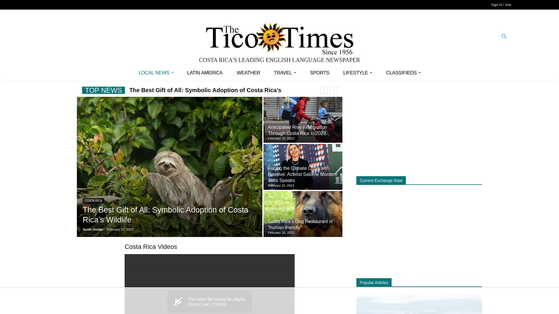 вебсайт ticotimes.net Є   ONLINE