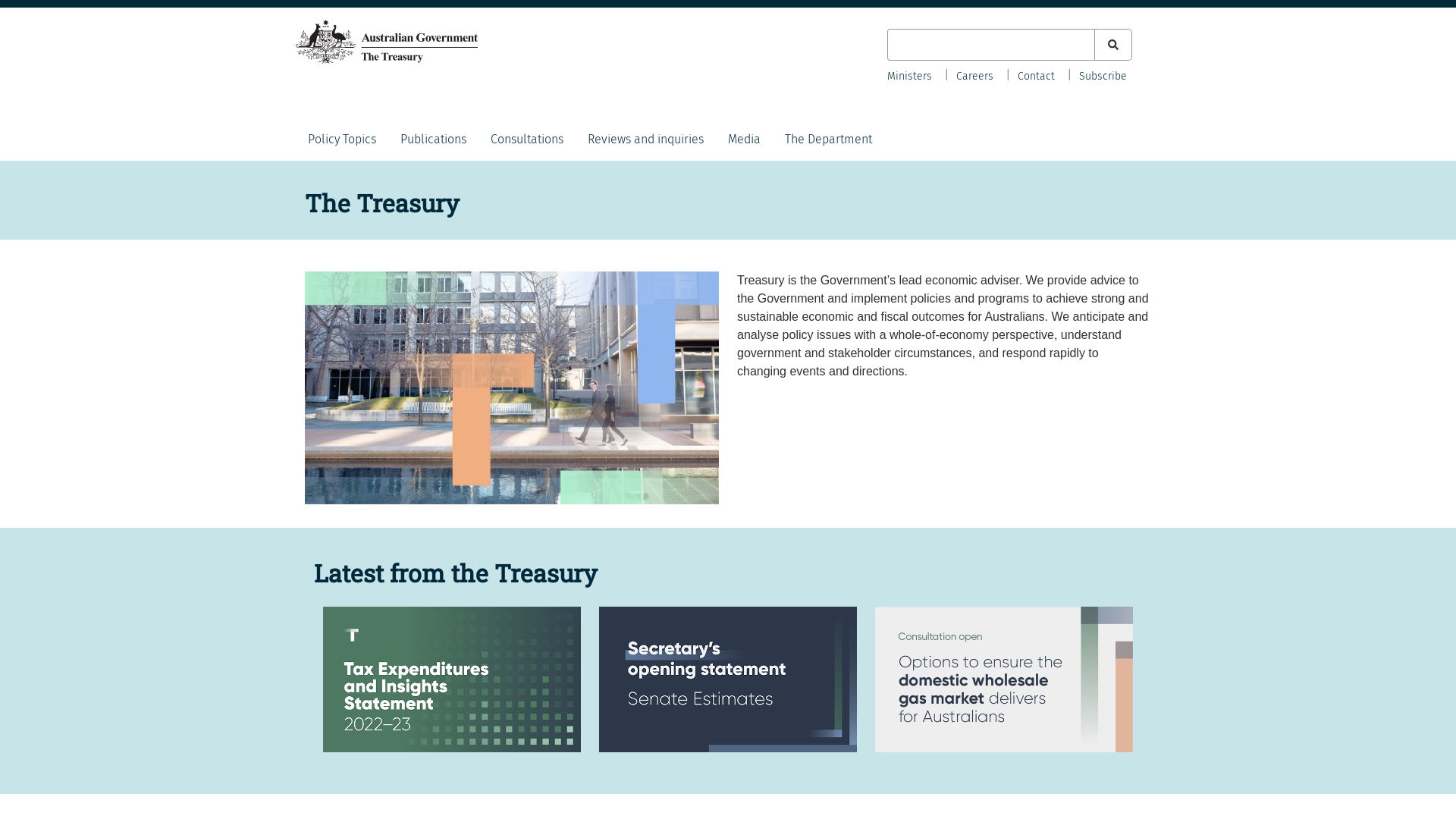 вебсайт treasury.gov.au Є   ONLINE