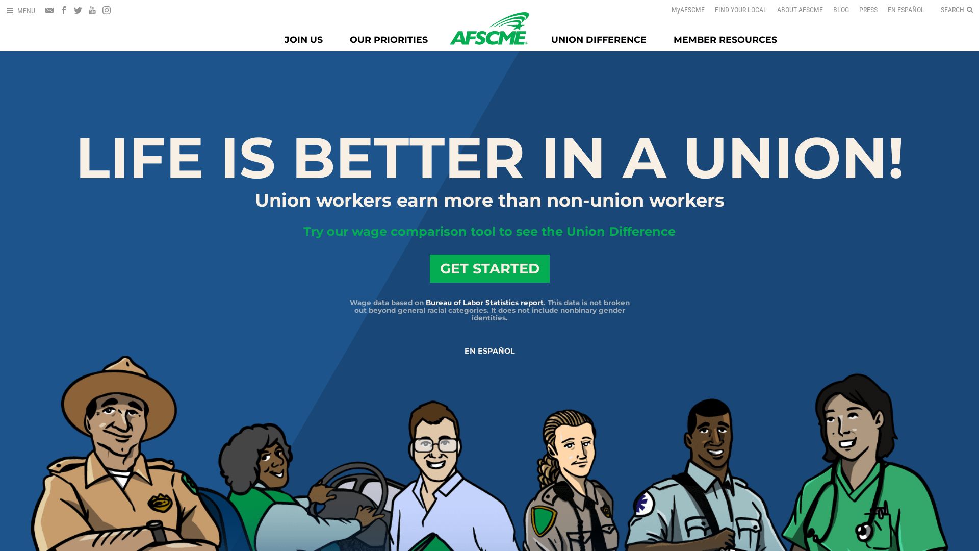 вебсайт union-wages.org Є   ONLINE
