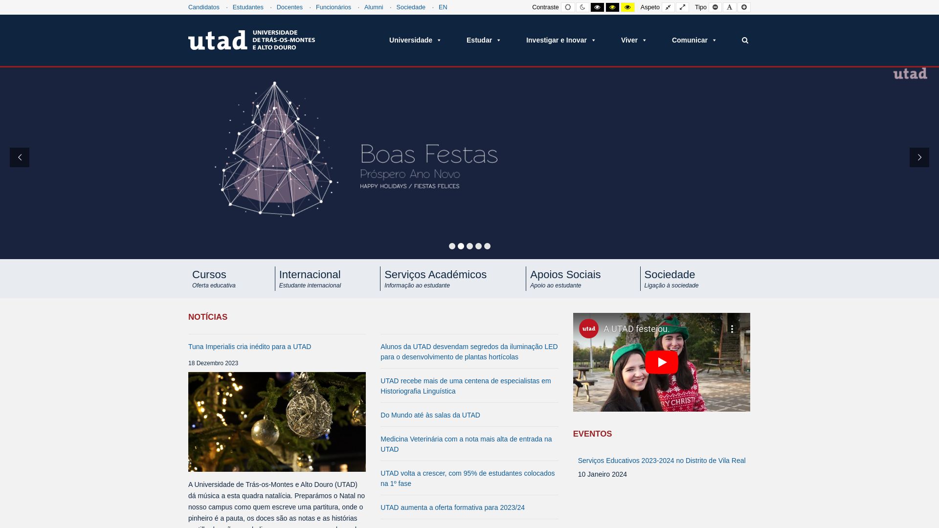 вебсайт utad.pt Є   ONLINE