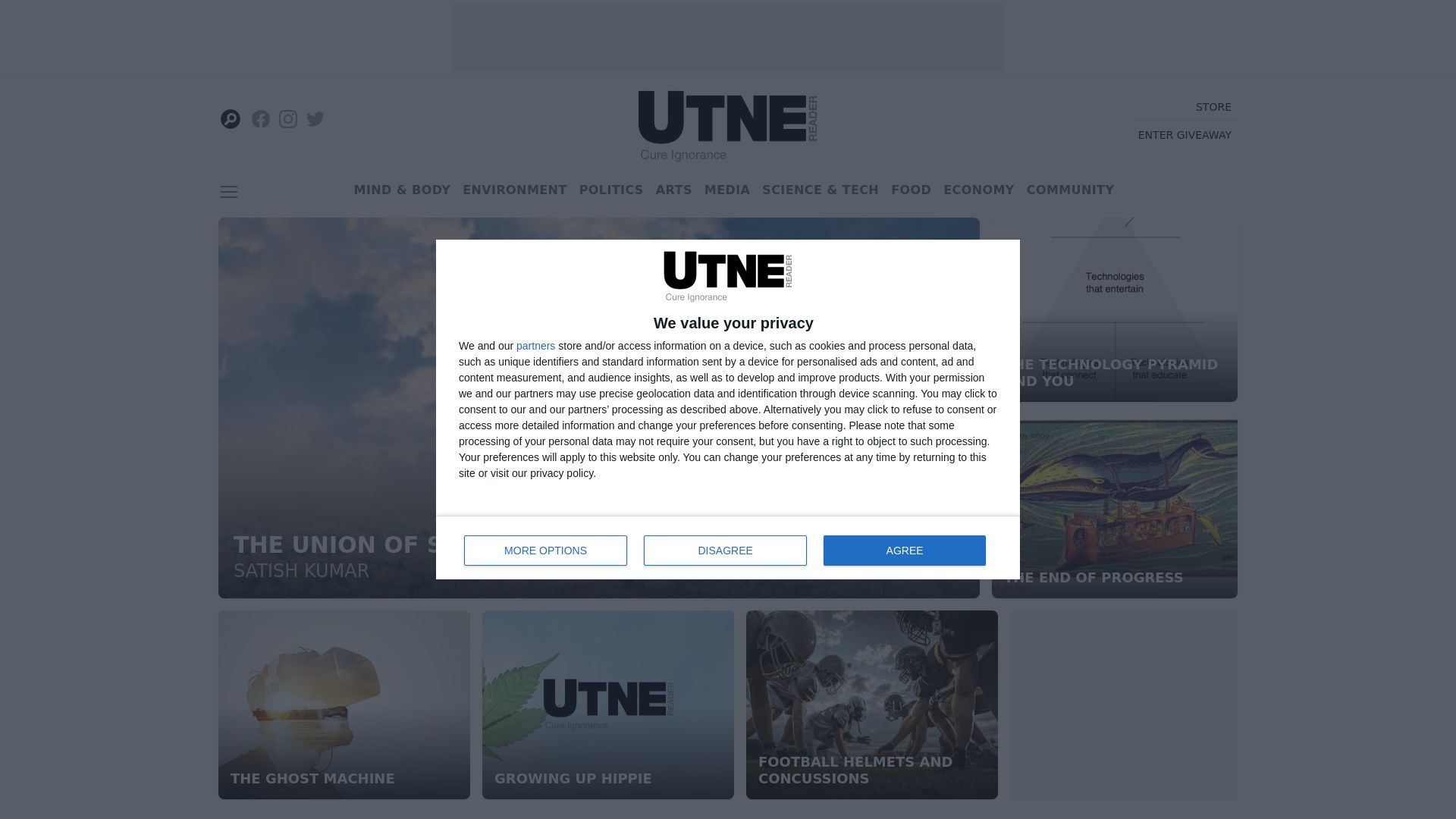вебсайт utne.com Є   ONLINE