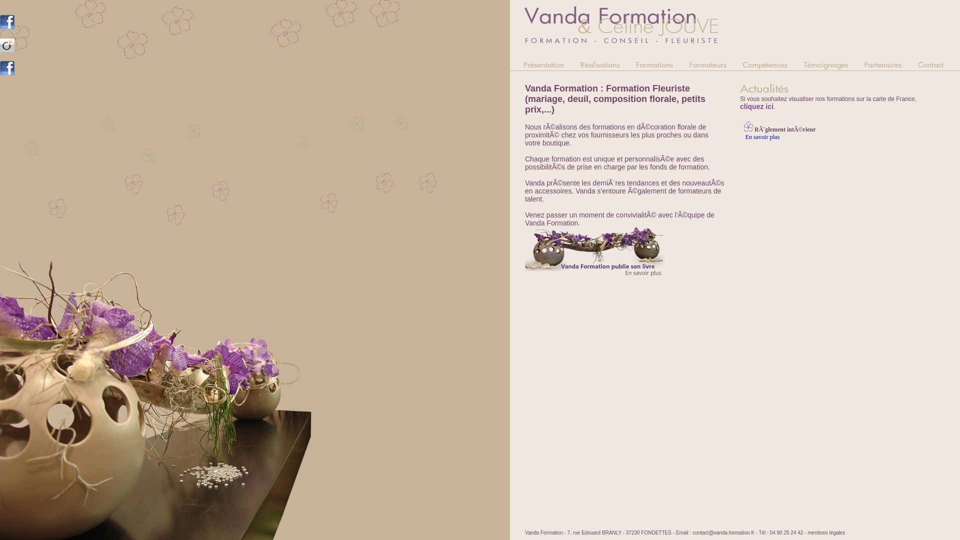 вебсайт vanda-formation.fr Є   ONLINE