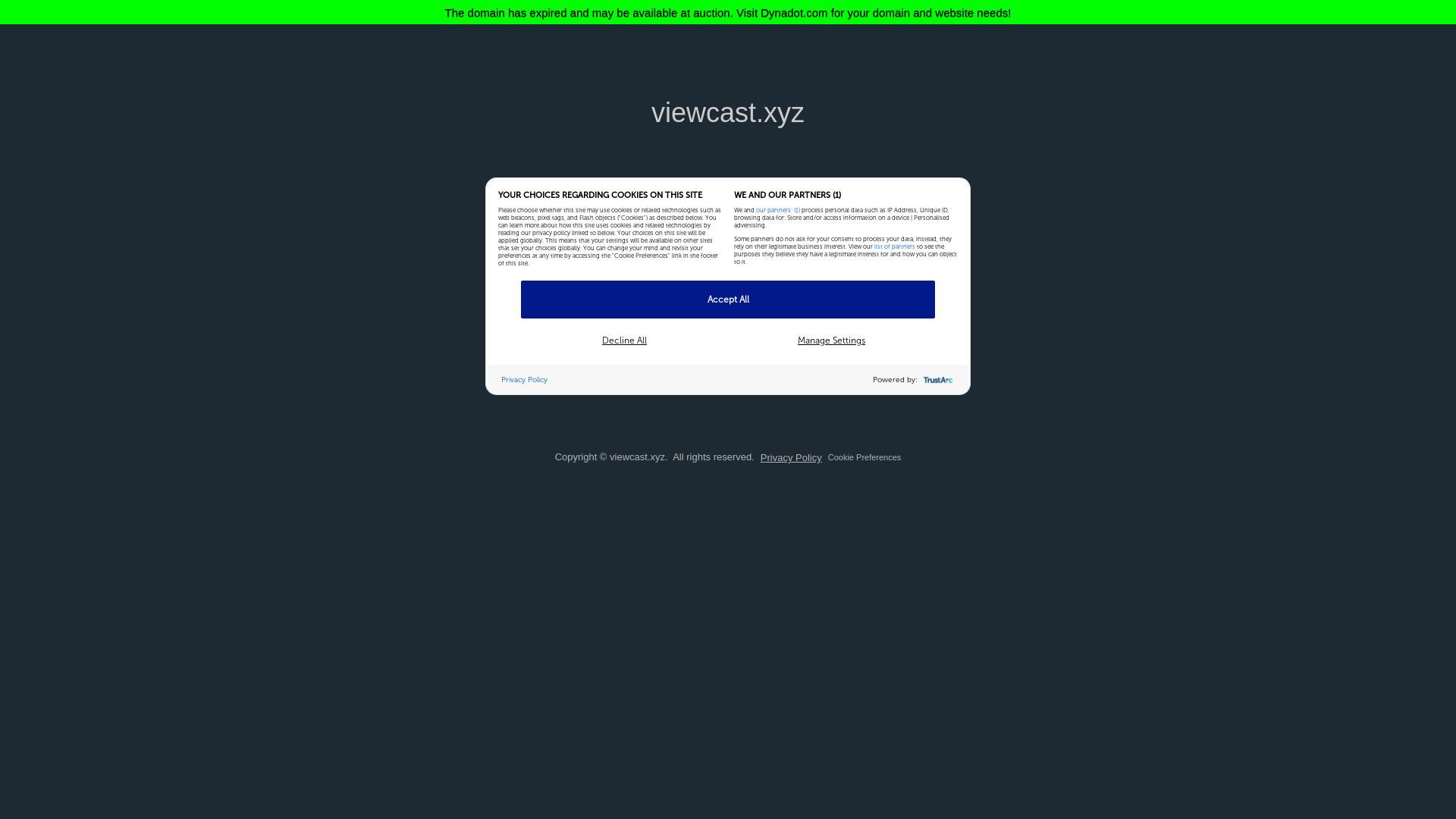 вебсайт viewcast.xyz Є   ONLINE