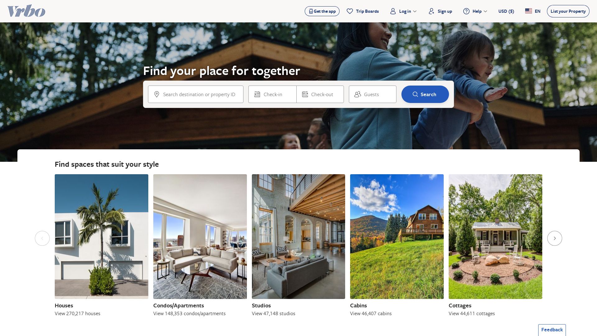 вебсайт vrbo.com Є   ONLINE