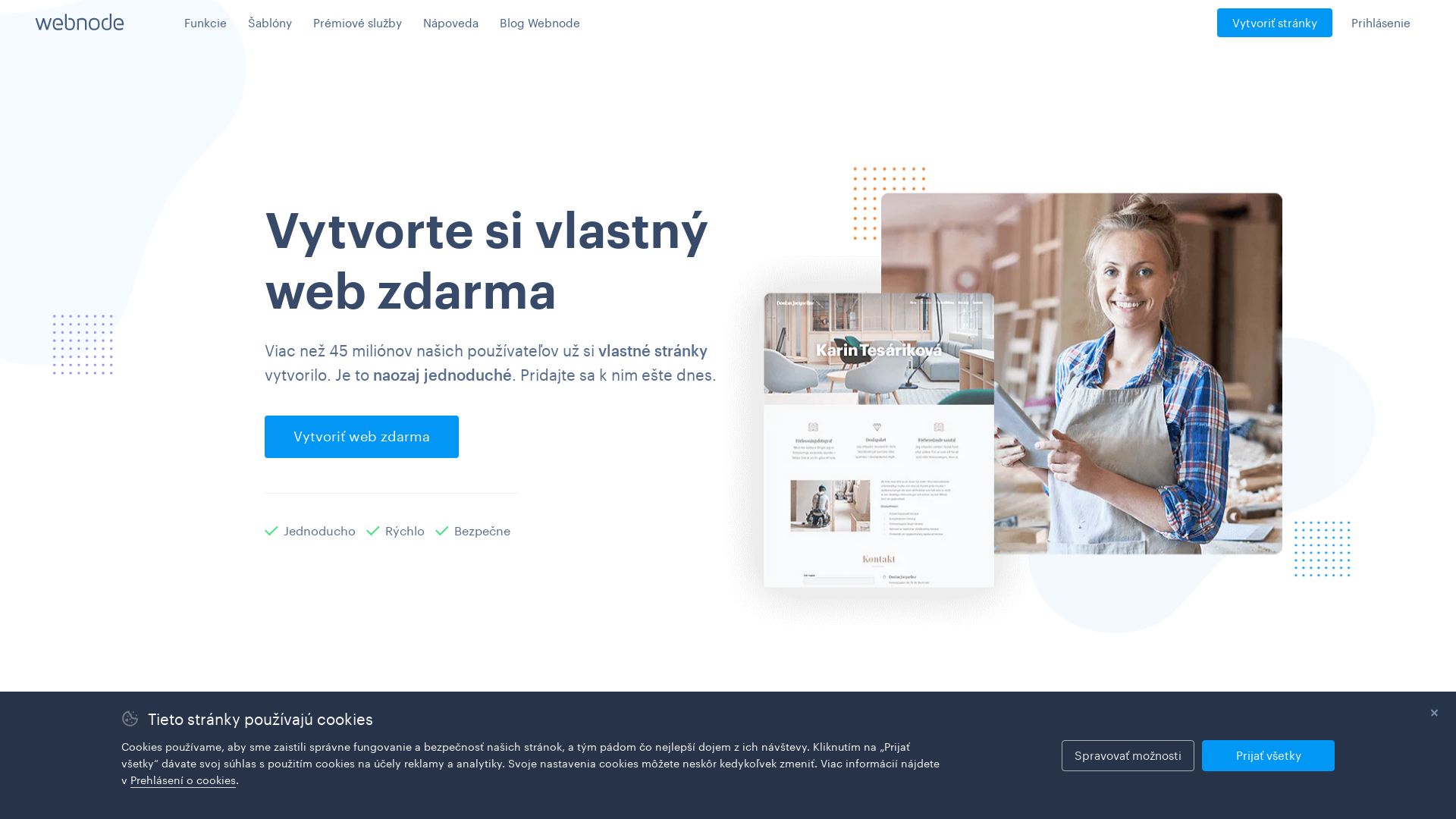 вебсайт webnode.sk Є   ONLINE