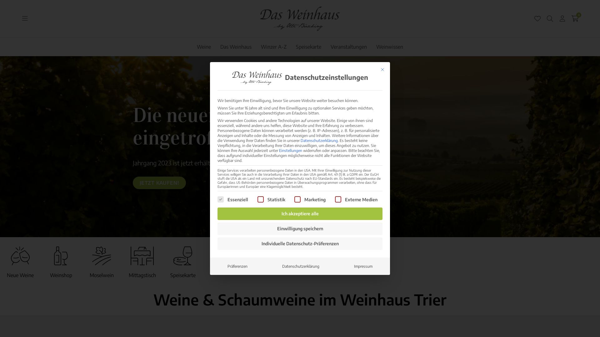 вебсайт weinhaus-trier.de Є   ONLINE