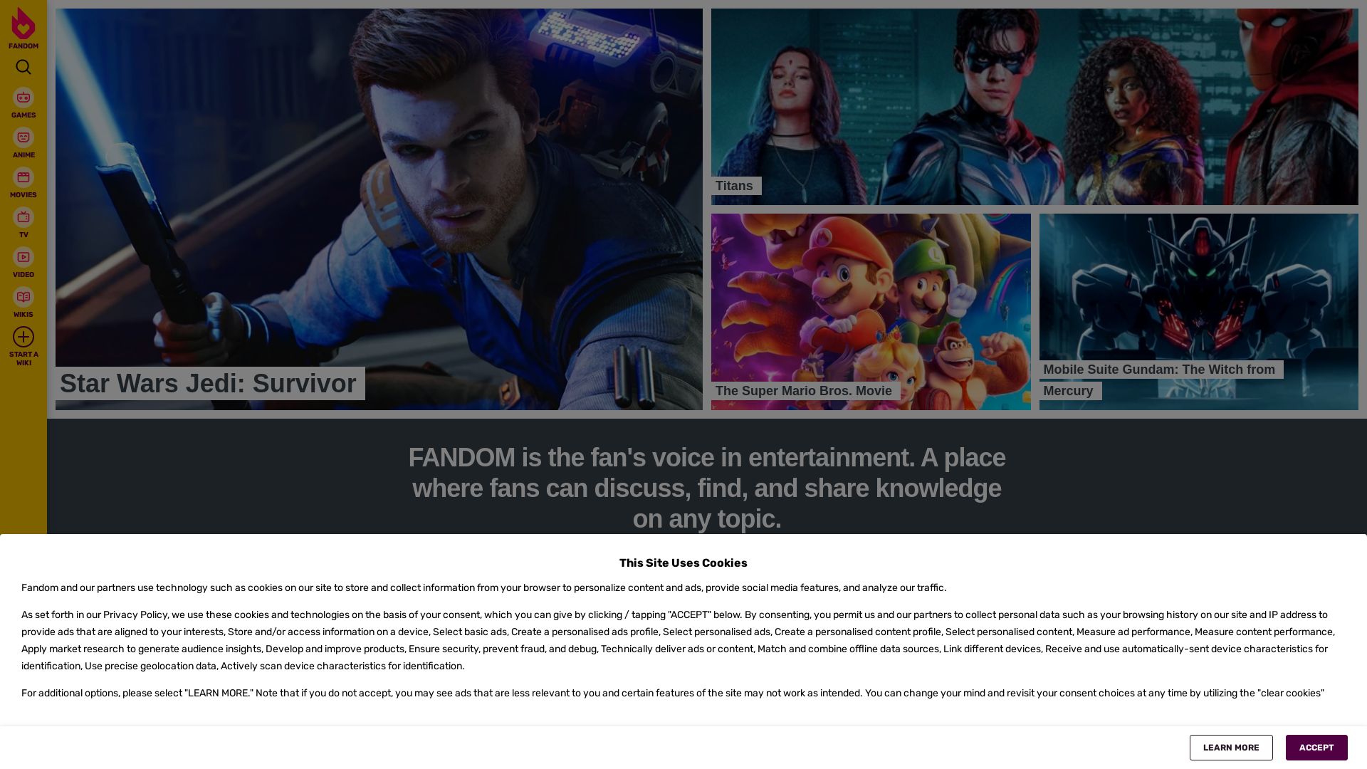 вебсайт wikia.com Є   ONLINE