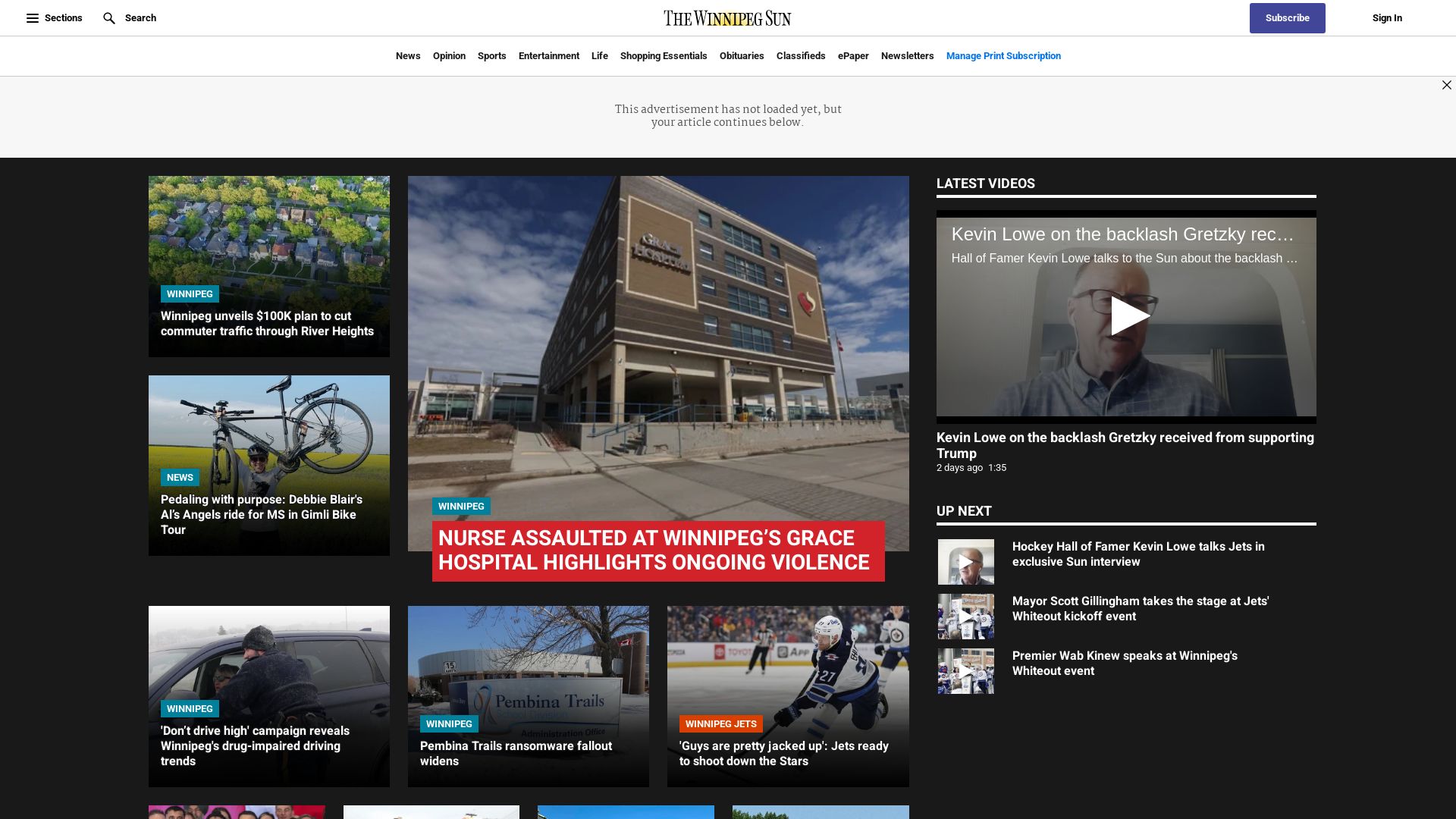 вебсайт winnipegsun.com Є   ONLINE