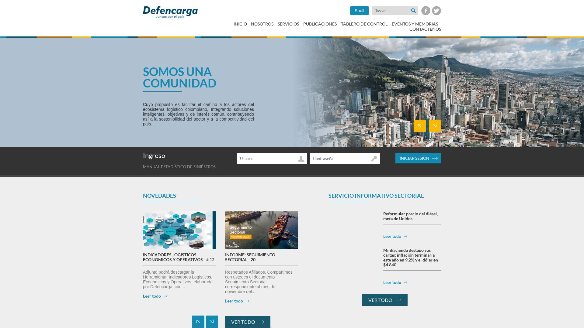 вебсайт www.defencarga.org.co Є   ONLINE