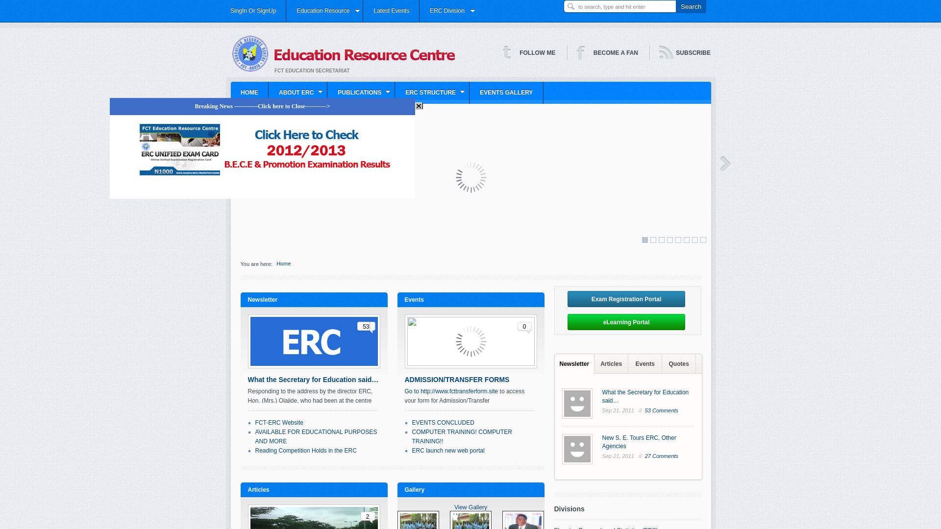 вебсайт www.fcterc.gov.ng Є   ONLINE