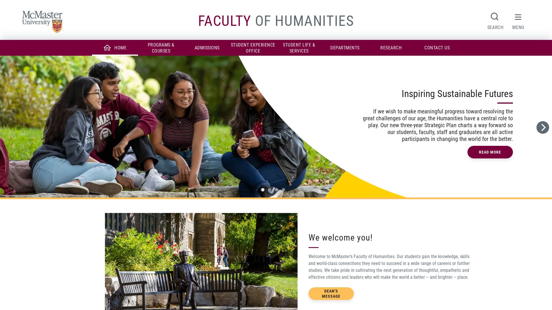 вебсайт www.humanities.mcmaster.ca Є   ONLINE