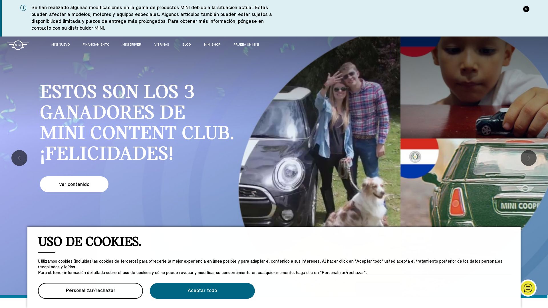 вебсайт www.mini.com.co Є   ONLINE