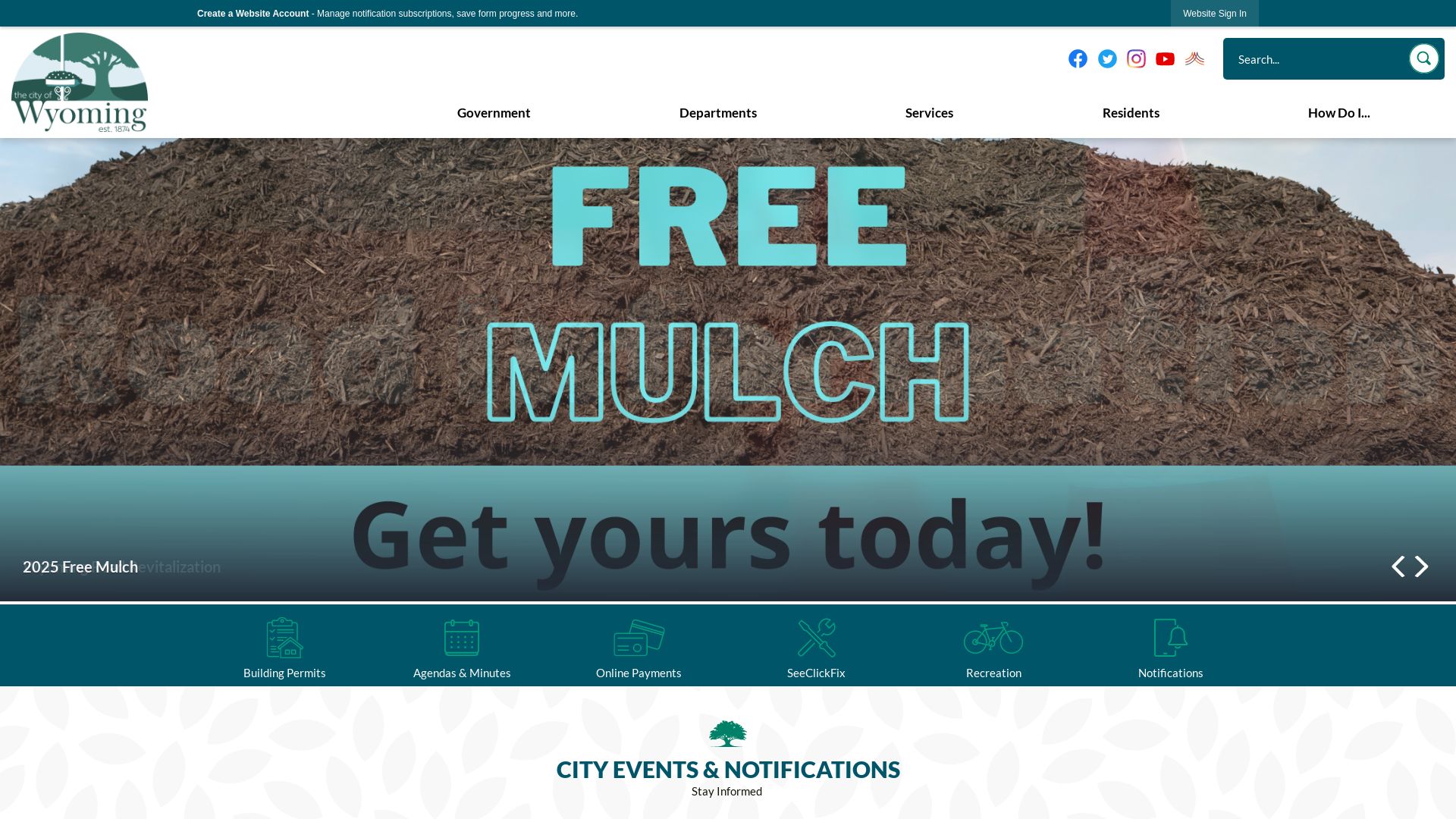 вебсайт wyomingohio.gov Є   ONLINE